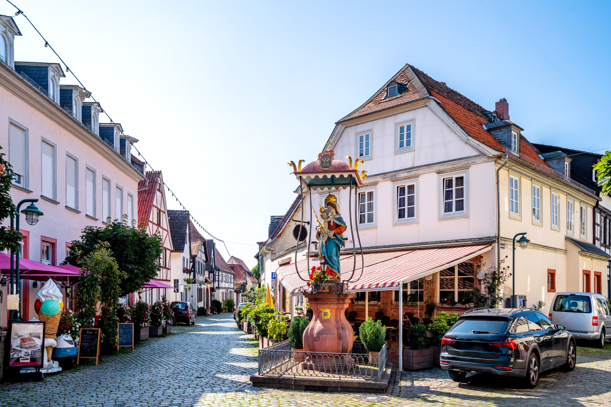 Altstadt von Hochheim am Main, Hessen, Deutschland